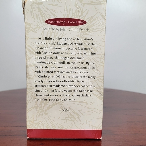 Hallmark Cinderella 1996 Madame Alexander Keepsake Ornament QX6311 - Picture 5 of 14